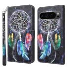 For Google Pixel 9 Pro 3D Painted Pattern Leather Phone Case(Colorful Dreamcatcher) - 1