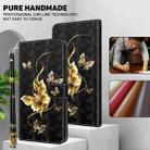 For Google Pixel 9 Pro XL 3D Painted Pattern Leather Phone Case(Golden Butterfly) - 2