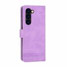 For Samsung Galaxy Z Fold6 Dierfeng Dream Line TPU + PU Leather Phone Case(Purple) - 2