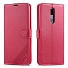 For OPPO A9 / A9x / F11 AZNS Sheepskin Texture Horizontal Flip Leather Case with Holder & Card Slots & Wallet(Red) - 1