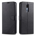 For OPPO A9 / A9x / F11 AZNS Sheepskin Texture Horizontal Flip Leather Case with Holder & Card Slots & Wallet(Black) - 1