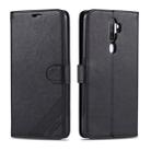 For OPPO A11x / A9(2020) AZNS Sheepskin Texture Horizontal Flip Leather Case with Holder & Card Slots & Wallet(Black) - 1