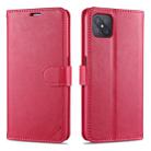 For OPPO A92s AZNS Sheepskin Texture Horizontal Flip Leather Case with Holder & Card Slots & Wallet(Red) - 1