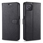For OPPO A92s AZNS Sheepskin Texture Horizontal Flip Leather Case with Holder & Card Slots & Wallet(Black) - 1