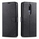 For OPPO F11 Pro AZNS Sheepskin Texture Horizontal Flip Leather Case with Holder & Card Slots & Wallet(Black) - 1