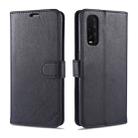 For OPPO Find X2 AZNS Sheepskin Texture Horizontal Flip Leather Case with Holder & Card Slots & Wallet(Black) - 1