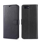 For OPPO K1 AZNS Sheepskin Texture Horizontal Flip Leather Case with Holder & Card Slots & Wallet(Black) - 1