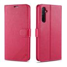 For OPPO K5 AZNS Sheepskin Texture Horizontal Flip Leather Case with Holder & Card Slots & Wallet(Red) - 1