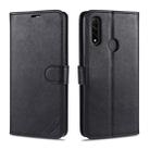 For OPPO A8 AZNS Sheepskin Texture Horizontal Flip Leather Case with Holder & Card Slots & Wallet(Black) - 1