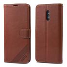 For OPPO Reno AZNS Sheepskin Texture Horizontal Flip Leather Case with Holder & Card Slots & Wallet(Brown) - 1