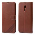 For OPPO Reno Z AZNS Sheepskin Texture Horizontal Flip Leather Case with Holder & Card Slots & Wallet(Brown) - 1