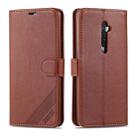 For OPPO Reno2 AZNS Sheepskin Texture Horizontal Flip Leather Case with Holder & Card Slots & Wallet(Brown) - 1