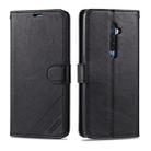 For OPPO Reno2 AZNS Sheepskin Texture Horizontal Flip Leather Case with Holder & Card Slots & Wallet(Black) - 1