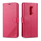 For OPPO Reno 3 AZNS Sheepskin Texture Horizontal Flip Leather Case with Holder & Card Slots & Wallet(Red) - 1