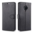 For Vivo S5 AZNS Sheepskin Texture Horizontal Flip Leather Case with Holder & Card Slots & Wallet(Black) - 1