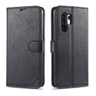 For Vivo X30 / X30 Pro AZNS Sheepskin Texture Horizontal Flip Leather Case with Holder & Card Slots & Wallet(Black) - 1