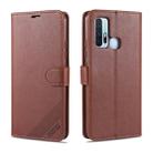 For Vivo Z6 AZNS Sheepskin Texture Horizontal Flip Leather Case with Holder & Card Slots & Wallet(Brown) - 1