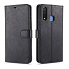 For Vivo Y5s / U3 / Y19 AZNS Sheepskin Texture Horizontal Flip Leather Case with Holder & Card Slots & Wallet(Black) - 1
