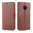 For Vivo Y9s / V17 AZNS Sheepskin Texture Horizontal Flip Leather Case with Holder & Card Slots & Wallet(Brown) - 1