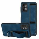 For Samsung Galaxy A32 4G Wristband Holder Leather Back Phone Case(Royal Blue) - 1