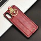 For Sony Xperia 10 VI Wristband Leather Back Phone Case(Red) - 2