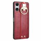 For Sony Xperia 10 VI Wristband Leather Back Phone Case(Red) - 3
