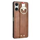 For Sony Xperia 10 VI Wristband Leather Back Phone Case(Brown) - 3