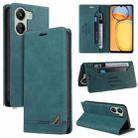 For Xiaomi Redmi 13C Skin Feel Anti-theft Brush Horizontal Flip Leather Case with Holder(Blue) - 1