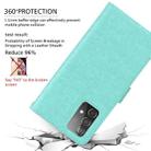 For Huawei nova Y61/Enjoy 50z Rose Embossed Flip PU Leather Phone Case(Green) - 6