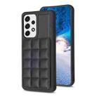 For Samsung Galaxy A53 Grid Card Slot Holder Phone Case(Black) - 1