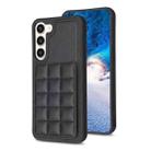 For Samsung Galaxy S21+ 5G Grid Card Slot Holder Phone Case(Black) - 1