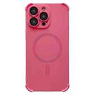 For iPhone 12 Pro Four-corner Shockproof Skin Feel MagSafe Magnetic Phone Case(Pink) - 1