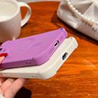 For iPhone 12 Pro Four-corner Shockproof Skin Feel MagSafe Magnetic Phone Case(Purple) - 7