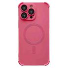 For iPhone 16 Pro Four Corner Shockproof Skin Feel MagSafe Magnetic Phone Case(Pink) - 1