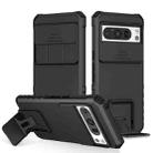 For Google Pixel 8 Pro Stereoscopic Holder Sliding Camshield Phone Case(Black) - 1