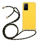 For Xiaomi Redmi Note 12S Wheat Straw Material + TPU Phone Case with Lanyard(Yellow) - 1