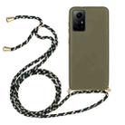 For Xiaomi Redmi Note 12S Wheat Straw Material + TPU Phone Case with Lanyard(Army Green) - 1