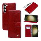 For Samsung Galaxy S23 5G Oil Wax Texture Leather Phone Case(Red) - 1