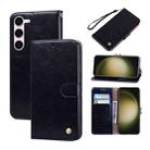 For Samsung Galaxy S23 5G Oil Wax Texture Leather Phone Case(Black) - 1