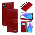 For Samsung Galaxy A04E Oil Wax Texture Leather Phone Case(Red) - 1