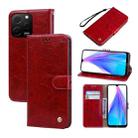 For Huawei nova Y61/Enjoy 50z Oil Wax Texture Leather Phone Case(Red) - 1