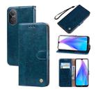 For Huawei nova 9 SE 4G/5G Oil Wax Texture Leather Phone Case(Blue) - 1