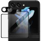 For Samsung Galaxy Z Flip5 5G imak High Definition Integrated Glass Lens Film + Glass Rear Screen Sticker Black Version - 2