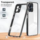 For Motorola Moto G14 3 in 1 Clear TPU Color PC Frame Phone Case(Black) - 2