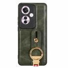 For OPPO Reno11 F / F25 Pro Wristband Leather Back Phone Case(Green) - 3