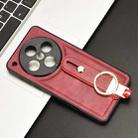 For OPPO Find X8 Pro Wristband Leather Back Phone Case(Red) - 2