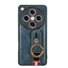 For OPPO Find X8 Pro Wristband Leather Back Phone Case(Blue) - 3