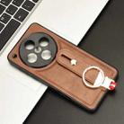 For OPPO Find X8 Pro Wristband Leather Back Phone Case(Brown) - 2