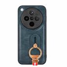 For OPPO Find X8 Wristband Leather Back Phone Case(Blue) - 3