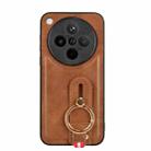 For OPPO Find X8 Wristband Leather Back Phone Case(Brown) - 3